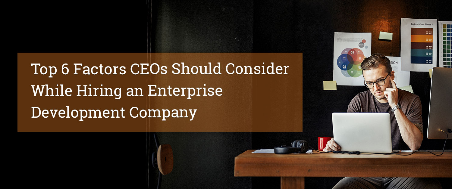 Top 6 Factors CEOs Should Consider While Hiring an Enterprise Development Company